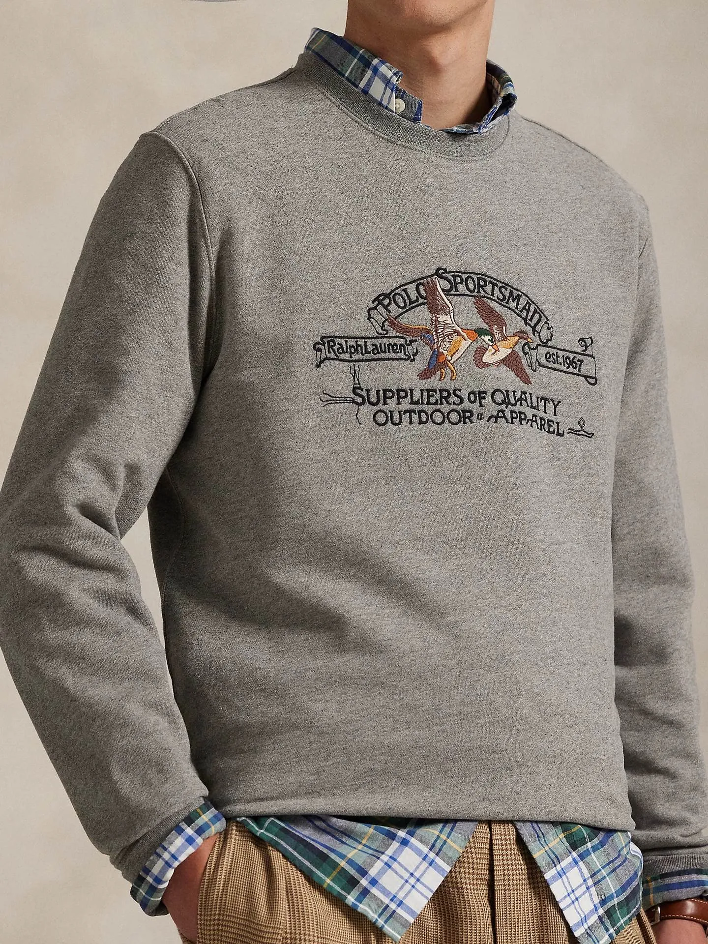 P220 Style number: RL017] RalphLauren/Ralph Lauren 2025 autumn and winter new terry sweatshirt multi-color embroidered logo